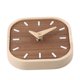 thumbnail image 4 of Negro nogal madera maciza pequeño reloj de mesa reloj de escritorio silencioso reloj de cabecera, 4 of 7