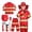 j-613Red332, variant on MEZZALL Kids Carnival Party Outfit Sets With For Boys Girls Pretend Play Dress Up Cute Summer Clothes Sets for Child Playful Designs