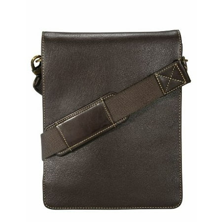 Camel Distressed Leather - Visconti Leo Mocha Brown Contemporary Distressed Genuine Leather Cross-body Messenger BAG 18563