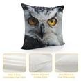 thumbnail image 4 of Orinice Owl Yellow Eyes Symbolism Graphic Decorative Throw Pillow Cover Short Plush for Home Couch Living Room Bed Sofa, Multipurpose Use, 1PC 24x24in, 4 of 5