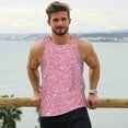 thumbnail image 6 of Cauagu Glitter Print Men's Sleeveless Muscle Shirts,Tank Tops Quick Dry Workout Tank Top Gym Muscle Tee Fitness Bodybuilding T Shirt for Men-Small, 6 of 7
