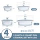 thumbnail image 2 of Fuente para horno de vidrio M MCIRCO con tapa, 1,8 L y 2,8 L, 2 piezas, 2 of 8
