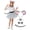 Mouse Costume 4pcs, variant on Joyfy Halloween 4 PCS Donkey Costume Accessory Set for Adults and Kids, Cute Donkey Ears Headband, Halloween Animal Costume Accessories Set