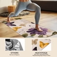 thumbnail image 4 of Vintage Butterfly Flower Pattern Hot Yoga Mat Towel Non Slip for Hot Yoga - Quick-Drying Yoga Mat Cover with 4 Corner Pockets with Travel Bag - Hot Yoga Towel Non Slip 74"x26", 4 of 6