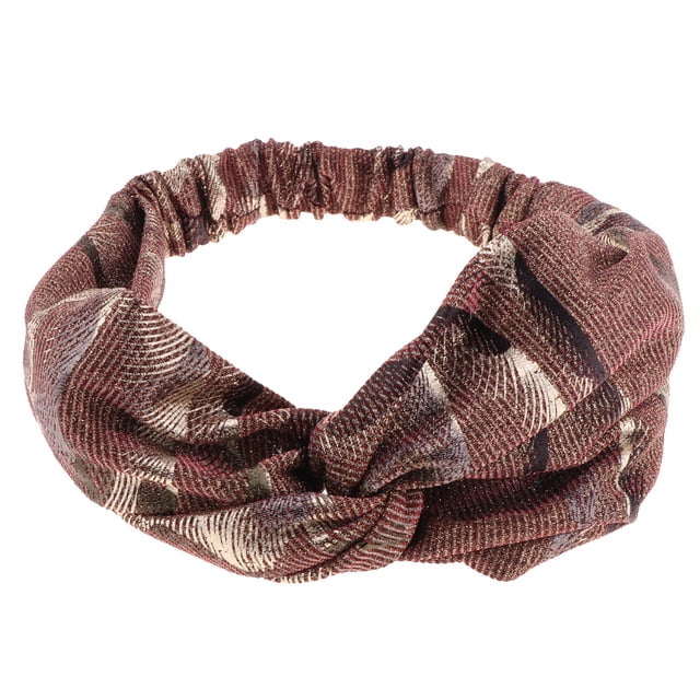 Diadema anudada con lentejuelas Soledad Rosado Anchas