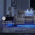 thumbnail image 6 of Signature Design by Ashley Boyington Power Reclining Sofa in Gray, 6 of 10
