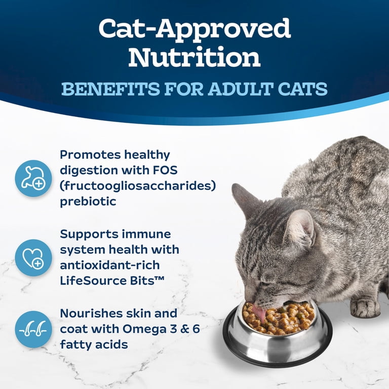 Blue Buffalo Tastefuls Irresistible Gravy Indoor Dry Cat Food, Salmon, 5lb photo 2