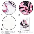thumbnail image 3 of Designart "Stylish Pink Sneakers Obsession V" Fashion Floater Framed Canvas Wall Art, 3 of 7