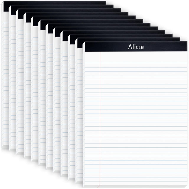 Libretas Legales Alitte, 21,6 x 27,9 cm, 50 hojas, paquete de 12