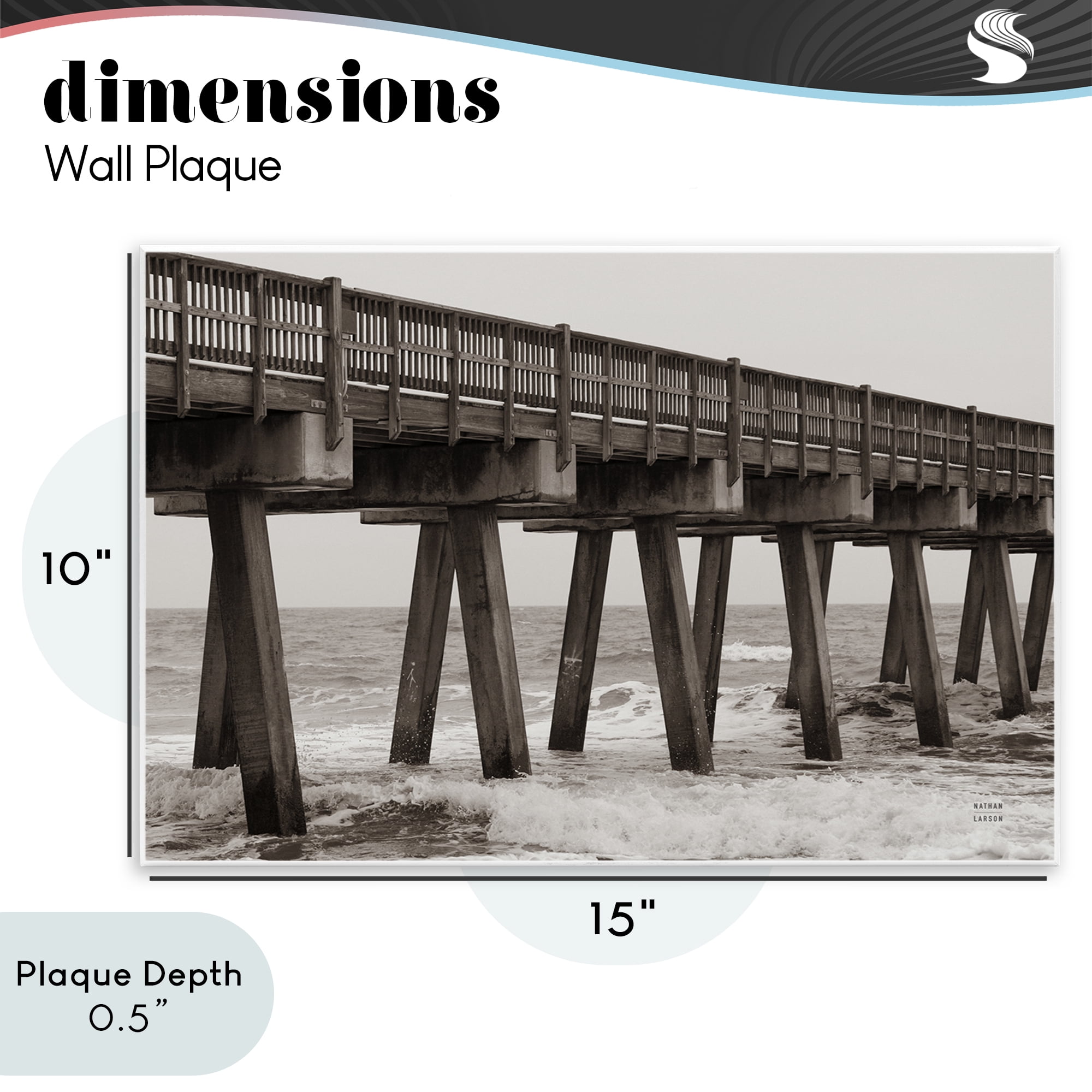Stupell Industries Pier Angles Structure Wall Plaque Art, design by Nathan Larson