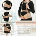 thumbnail image 3 of Pregnancy Belly Band, Maternity Belt, Plus Size Breathable Abdominal Binder Pregnancy Back, Waist, Back, Abdomen Support For All Stages Of Pregnancy and Postpartum(Black, L), 3 of 7