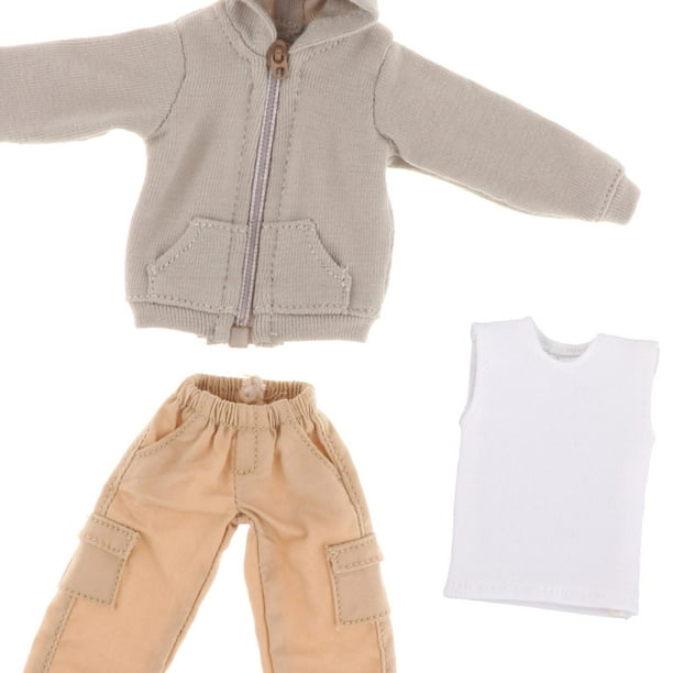 KLKCMS 1/12 Homme Figure Vêtements Classique Sportwear Costume