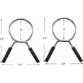 thumbnail image 2 of Barbell Spring Clip Dumbbell Circlip Collars Olympic Barbell Weight Bars Weightlifting Clamps Clips 2 Inches Lock Buckle for Fitness Exercise Strength Training Gym Accessory 1 Pair, 2 of 8