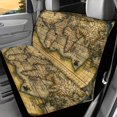 thumbnail image 2 of CHAQLIN Vintage World Map Rear Bench Seat Covers for Cars, 2 Piece Dirt-Proof Decorative Back Seat Covers for Sedan and Truck, 2 of 4