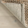 thumbnail image 2 of nuLOOM Penelope Braided Wool Area Rug, 8' 6" x 11' 6", Penelope Tan, 2 of 10