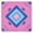 #004, variant on Turquoise Mahjong Mat with Lotus & Butterfly – 32.4x32.4 Inch Hand-Painted Rubber Mat, Zen Waterproof Anti-Slip Foldable for Game Nights