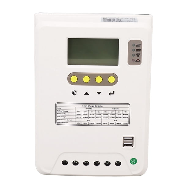 Controlador de carga Solar 12V 24V 36V 48V PWM con pantalla LCD regulador de carga de Panel Solar de activación eléctrica de litio 120A