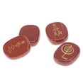 thumbnail image 3 of Jaspe Rouge Gravé, Pierre Précieuse de Reiki Chakra, Palmier, Cristal de Guérison, Motif 1 (Rouge Foncé), 3 of 7