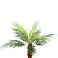 thumbnail image 3 of Northlight 3.9' Unlit Green and Black Potted Artificial Phoenix Palm Tree, 3 of 7