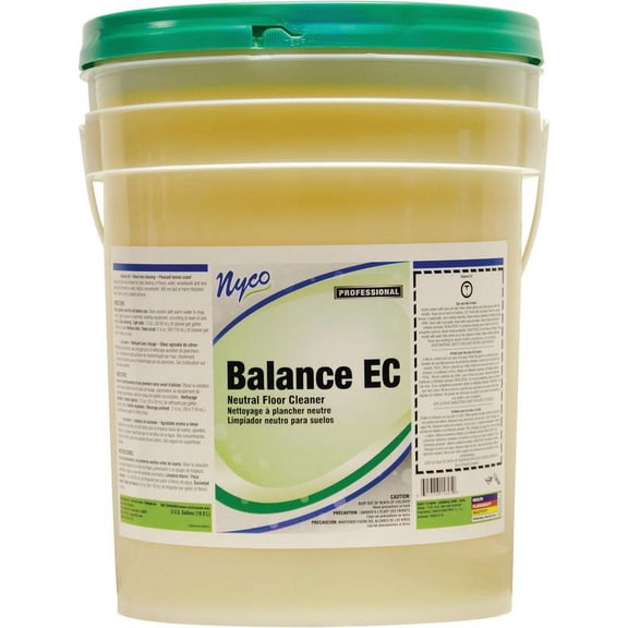 Nyco NL158-P5 Neutral Floor Cleaner, 5 gal, Can, Yellow, Liquid