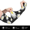 thumbnail image 2 of Kdxio Daisies Flowers Print UV Sun Protection Arm Sleeves - Tattoo Cover Up - Basketball Arm Sleeve UPF 50 Cooling for Men Women, 2 of 7