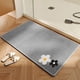 thumbnail image 1 of Alfombrilla de Baño de Lino Qazbgdl | Alfombra Antideslizante y Absorbente para Baño, Dormitorio y Entrada | 60 X 40 Cm (23,62 X 15,74 Pulgadas) Gris o Marrón | Lavable a Máquina, 1 Unidad, 1 of 6