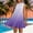 Purple(New), variant on Summer Versatile Women's Dress Fashion Ombre Lightweight Breathable Flowing Dress Side Pleats Casual Loose Round Neck Sleeveless Dresses