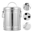 thumbnail image 2 of Vintage Galvanized Iron Bucket Ashtray with Lid Mini Iron Desk Wastebasket Small Compact Trash Can for Bedside Home Office Kitchen Desktop, 2 of 4