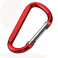thumbnail image 1 of Carabiner 8cm Aluminum D Shaped Carabiner Large Aluminum Alloy External Hook Backpack Buckle Quick Draw Buckle Connection Ring, 1 of 3