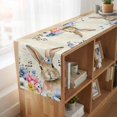 thumbnail image 6 of Table Runners 72 Inches Long Dress Scarves, Bunny Easter Farmhouse Kitchen Table Runner, Coffee Tablerunners, Vintage Spring Floral Blue Eucalyptus Leaves 14x72 Inch, 6 of 9