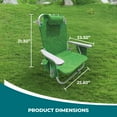 thumbnail image 4 of Open Box Bliss Hammocks Folding Beach Chair Recliner w/ Detachable Cooler, 4 of 9