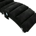 thumbnail image 5 of Linen Chaise Lounge Chair Massage Recliner Chair with Ergonomically 140° Backrest, Sleeper Chair, Upholstered Lounge Sofa Modern Long Lounger for Office Bedroom Living Room, Black, 5 of 9