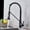 Black a, variant on Kitchen Sink Faucet for Bar Farmhouse Commercial, Chrome/ Black Style Kitchen Spring Faucet, Pull Down Faucet, Single Handle Water Mixer Tap, 360 Rotation Kitchen Water Mixer Tap