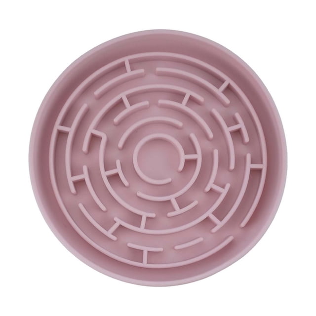 Non-Slip Silicone Slow Feeder Dog Bowl, Puzzle Lick Mat for Fun Healthy Eating & Anti-Gulping