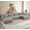 Grey, variant on Tmsan 141.7" Oversized Sectional Couches for Living Room,U-Shaped Corduroy Boneless Cloud Couch with Deep Seat and Pillows,Compressed Sofa Suitable for Home,No Assembly Required,Brown