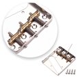 thumbnail image 4 of Greeniant Reemplazo del puente del sillín de la guitarra eléctrica Componentes de reparación Cuerda Fija Hardtail Robusto Metal Tailpiece Repair Accesorios para instrumentos musicales Greeniant OD025995-00, 4 of 6