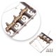 thumbnail image 3 of Greeniant Reemplazo del puente del sillín de la guitarra eléctrica Componentes de reparación Cuerda Fija Hardtail Robusto Metal Tailpiece Repair Accesorios para instrumentos musicales Greeniant OD025995-00, 3 of 6