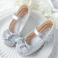 thumbnail image 1 of Zapatos de cuero para niñas, primavera y otoño, zapatos de princesa para niños, zapatos planos de fondo suave, zapatos para niñas pequeñas supermovidos, zapatos para niños, 1 of 5