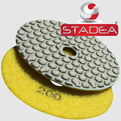 Stadea 4" Diamond Polishing Pad Three Step 3-step Set Wet Polish - Foto 3