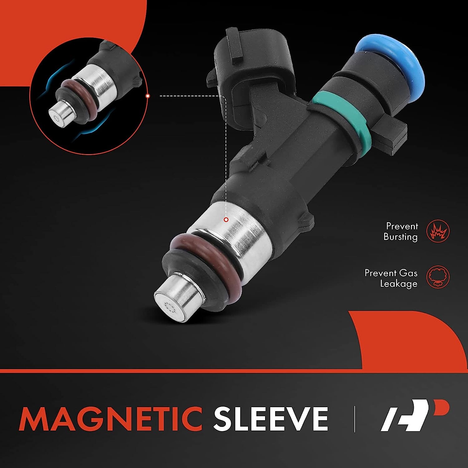 A-Premium Fuel Injectors Compatible with Nissan Altima 2007-2013, Sentra 2007-2012, Rogue 2008-2013, Rogue Select 2014-2015, 2.5L 4-PC Set