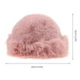 thumbnail image 2 of OHOIOLLA Gorro Peludo Rosa Estilo Mongol Con Protección De Orejas Para Frío, 2 of 6