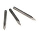 thumbnail image 3 of 10 Piezas 3.175mm Brocas de material acero De Tungsteno CNC Router Tool 0.1mm Grado 30 gris plateado, 3 of 9