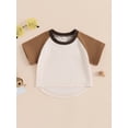 thumbnail image 2 of Bagilaanoe Toddler Baby Boy T-shirt Short Sleeve Contrast Color Tees 6M 12M 18M 24M 3T Kids Summer Clothes Tops, 2 of 8
