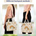 thumbnail image 4 of FORMRS Womens Corduroy Tote Bag Crossbody Shoulder Handbag with Pocket, Retro Rainbow, 4 of 7