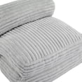 thumbnail image 6 of Christopher Knight Home Foldable Bean Bag Lounge Chair,  2-in-1 Lounge Chair with Neck Pillow, Light Gray, 6 of 13