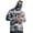 Dark Gray_005, variant on Domuza Hooded Sun Shirts for Men UPF 50+ Fishing Blouses Long Sleeve UV Rash Guard Cooling Lightweight Hoodies with Mask Royal Blue 3XL