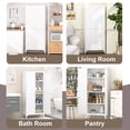 thumbnail image 5 of 65"H Metal Storage Cabinet Kitchen Pantry Cabinet With Adjustable Shelves for Kitchen,Living Room,Dining Room,Office,Black, 5 of 8