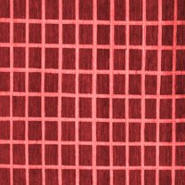 Ahgly Company Machine Washable Indoor Square Checkered Red Modern Area Rugs, 4' Square