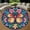 Butterfly2, variant on Round Area Rug, Frog Non-Slip Floor Mat, Soft Washable Carpet for Living Room Bedroom Decor 24 Inch