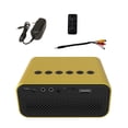 thumbnail image 4 of Mini proyector HD 1080P WiFi portátil Android 6,0 ​​Home Cinema para proyector de vídeo 1080P 2400 lúmenes teléfono inteligente 3D Beamer Sistemas de cine en casa Amarillo Enchufe de EE. UU., 4 of 6